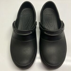 Crocs Black Mercy Slip On Slip Resistant Chef/Medical Work Shoes Women's Size 11